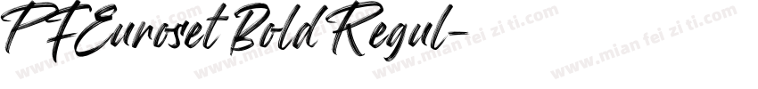 PFEuroset Bold Regul字体转换
